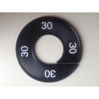 Maatring 9cm zwart/wit 30