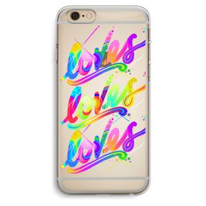 Loves: iPhone 6 Plus / 6S Plus Transparant Hoesje