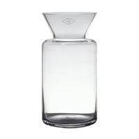 Transparante luxe vaas/vazen van glas 30 x 15 cm - thumbnail