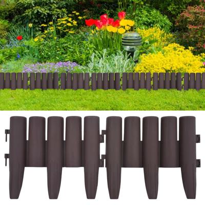 VidaXL Gazonranden 36 st 10 m pp bruin