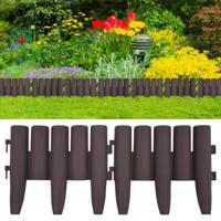 VidaXL Gazonranden 36 st 10 m pp bruin