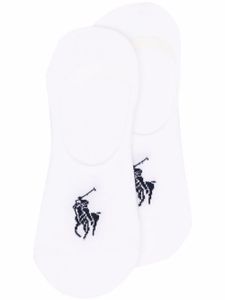 Polo Ralph Lauren lot de 3 paires de chaussettes à logo imprimé - Blanc