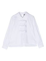 Simonetta blouse à détail de nœud - Blanc