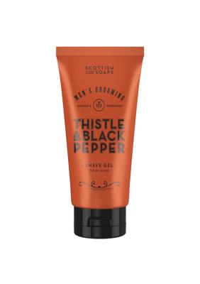Scottish Fine Soaps Men's Grooming Thistle & Black Pepper Shave Gel 100ml | Voor Mannen Scottish Fine Soaps Men's Grooming Thistle & Black Pepper Shave Gel 100ml | Voor Mannen