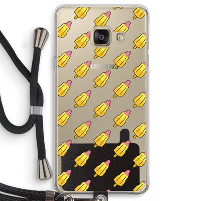 Waterijsjes: Samsung Galaxy A3 (2016) Transparant Hoesje met koord