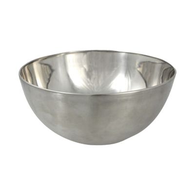 Kommetjes/schaaltjes - mat zilver - RVS - D19 x 9.5 cm - serveerschalen
