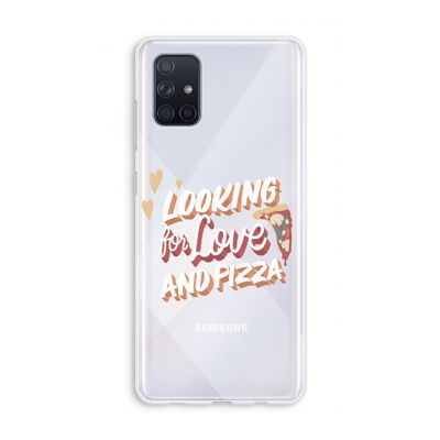 Pizza is the answer: Galaxy A71 Transparant Hoesje