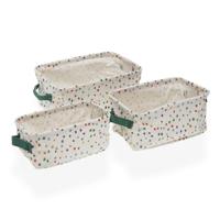 Mandenset Versa Dotty Textiel 18 x 14 x 28 cm