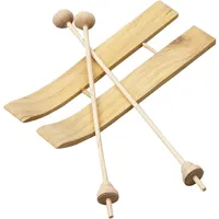 Houten Ski met Stokken