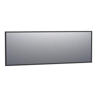 Brauer Onyx Spiegel - 200 cm - Rechthoekig - Zwart Geborsteld Frame