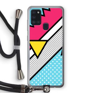 Pop Art #3: Samsung Galaxy A21s Transparant Hoesje met koord