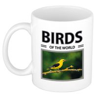 Foto mok Wielewaal beker - birds of the world cadeau Wielewaal vogels liefhebber - feest mokken - thumbnail
