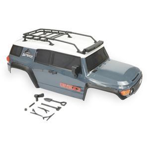 FTX - Outback Geo 4X4 Assembled Body W/Accessories - Grey (FTX9945G)