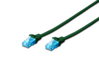 Digitus DK-1512-030/G RJ45 Netwerkkabel, patchkabel CAT 5e U/UTP 3.00 m Groen Verdraaide paren 1 stuk(s) - thumbnail