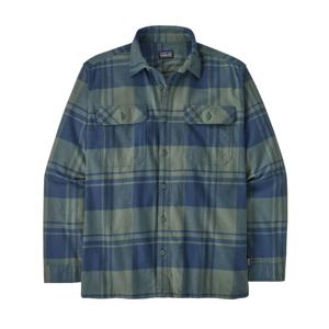 Patagonia L/S Organic Cotton Mw Fjord Flannel Heren Shirt Live Oak: Hemlock Green XL