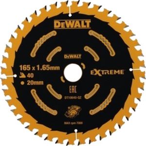 DEWALT Cirkelzaagblad DT10640 zaagblad 165/20mm