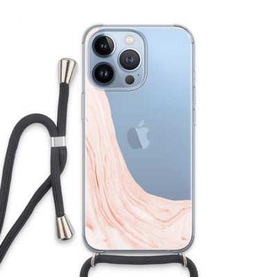 Peach bath: iPhone 13 Pro Transparant Hoesje met koord