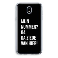 Da ziede van hier - Zwart: Samsung Galaxy J5 (2017) Transparant Hoesje