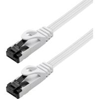 Maxtrack TI55-5L RJ45 Netwerkkabel, patchkabel CAT 8.1 U/FTP 5 m Wit Plat 1 stuk(s)
