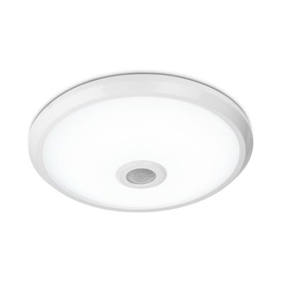 HOFTRONIC™ Plafondlamp - 12 Watt en 1160 Lumen - Incl. ingebouwde bewegingssensor - 6400K daglicht wit - IP20 voor binnen - Plafonniere Wit - LED binnenverlichting