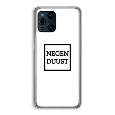 Negenduust vierkant: Oppo Find X3 Transparant Hoesje