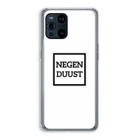 Negenduust vierkant: Oppo Find X3 Transparant Hoesje