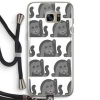 Cats: Samsung Galaxy S7 Edge Transparant Hoesje met koord