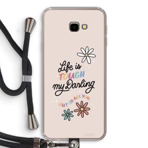 Tough Life: Samsung Galaxy J4 Plus Transparant Hoesje met koord