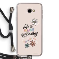 Tough Life: Samsung Galaxy J4 Plus Transparant Hoesje met koord