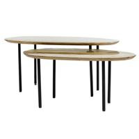 Oxil Groene houten bijzettafel eieren hape top SV2
