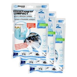 Vocht opnemer - 6x - met ophanghaak - compact - 210 g - voor in huis