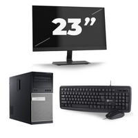 Dell Optiplex 7020 Micro Tower - Intel Core i7-4e Generatie - 16GB RAM - 256GB SSD - Windows 10 + 1x 23 inch Monitor