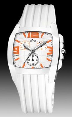 Lotus horlogeband 15317-B Rubber Wit