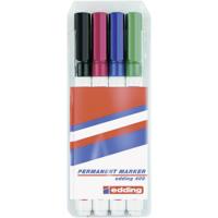 Edding 400 4-400-4-1999 Permanent marker Zwart, Rood, Blauw, Groen Watervast: Ja