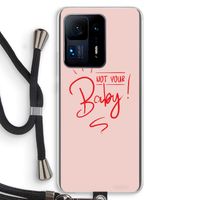 Not Your Baby: Xiaomi Mi Mix 4 Transparant Hoesje met koord