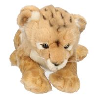 Leeuwen/leeuwinnen jongen knuffels 32 cm   -