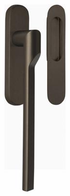 Formani Rivio by Gensler GL231Y massieve set hefschuifdeurbeslag inclusief cilindergat PC69 - brons