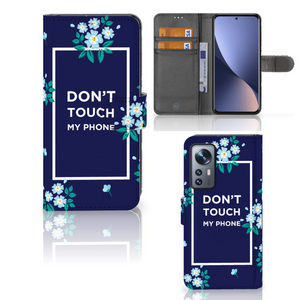 Xiaomi 12 | 12X Portemonnee Hoesje Flowers Blue DTMP