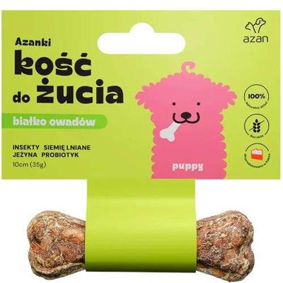 AZANKI Bot met insecten en probiotica Puppy - Hondensnack - 10 cm