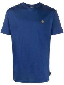 Philipp Plein t-shirt brodé de sequins Skull&Bones - Bleu