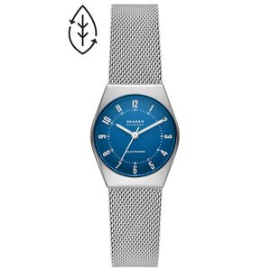 Skagen SKW3080 Horloge Grenen Lille Solar Powered staal zilverkleurig-blauw 26 mm