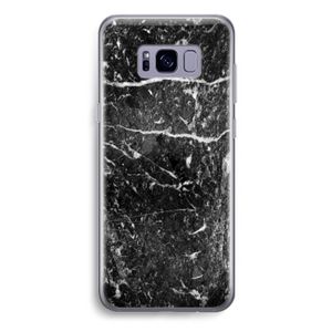Zwart marmer: Samsung Galaxy S8 Plus Transparant Hoesje