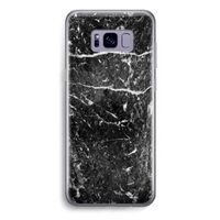 Zwart marmer: Samsung Galaxy S8 Plus Transparant Hoesje