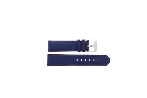 Horlogeband Tag Heuer CAZ101N / BC0933 Leder Blauw 21.5mm