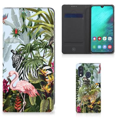 Smartphone hoesje voor Samsung Galaxy A40 Jungle