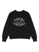 AMIRI KIDS sweat en coton à logo imprimé - Noir