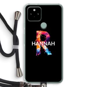 Abstract Spectrum: Pixel 5 Transparant Hoesje met koord
