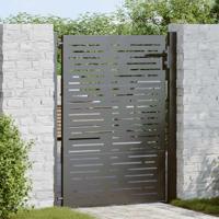 Tuinpoort met slot Zwart 110 x 155 cm Gepoedercoat staal