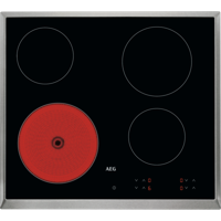 AEG 3000 Radiant Hob - vitrokeramische kookplaat, 60 cm HK624000XB