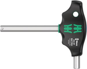 Wera 454 HF T-greep zeskant-schroevendraaier Hex-Plus met vasthoudfunctie, 10 x 100 mm - 05023354001